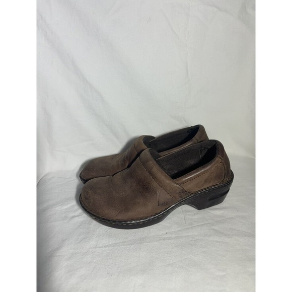 Womens BOC Born Concept Shoes 9M Slip On Comfort‎ Brown Leather EUC N5 - Picture 3 of 6